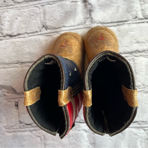 Old West Babybooties Soft Shoes American flag western - Picture 6 of 11